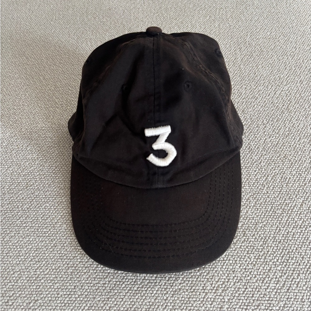 3 Chance The Rapper Black Cotton Dad Cap Faded